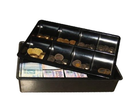 Plastic cash box
