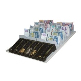 FET-1 fióktálca érmetálcával bankjegyek és aprópénz tárolásához