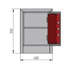 Fortuna-4 bútorszéf, kulcsos - MABISZ "S1"4 milliós értékhatár