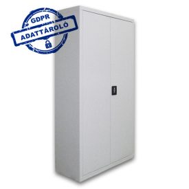   ISZ-3 GDPR Fém Irattároló Szekrény Polcos, Kétajtós, Zárható