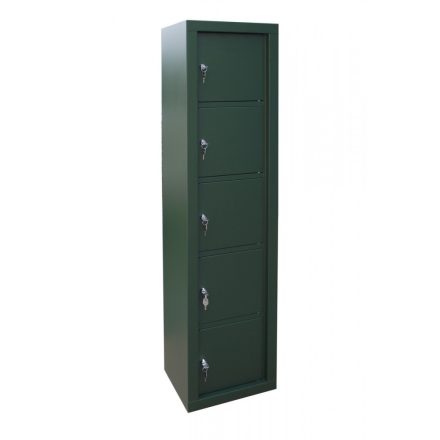 Valuables storage cabinet with 5 compartments