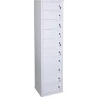 Értéktároló szekrény 10 rekesszel - Strauss Metal