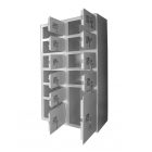Valuables storage cabinet with 12 compartments