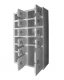 Valuables storage cabinet with 12 compartments