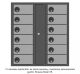 12 compartment mobile phone charging and storage cabinet