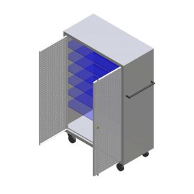 Rolling storage cabinet