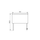 Szerszámfalas, 1 fiókos műhelyszekrény fa munkapulttal 