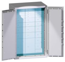 Rental safe insert box with 3-column for extra-sized safe