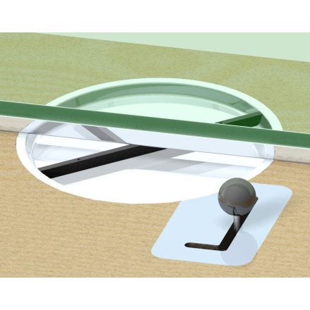 Karos forgótálca pénztári átadópulthoz – belülről működtethető kivitel
