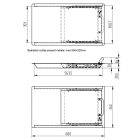 Dual function transfer tray 40 mm deep, with PIN-pad transfer tray + rolling transfer tray
