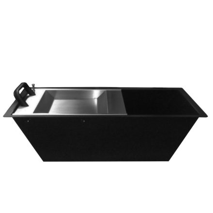 Dual function transfer tray 150 mm deep, with PIN-pad transfer tray + rolling transfer tray