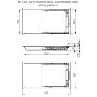 BPT-40 pénzátadó tálca méretrajz